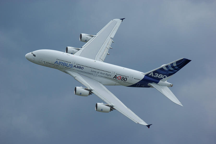 Jet Photograph - Airbus A380 #1 by Tim Beach