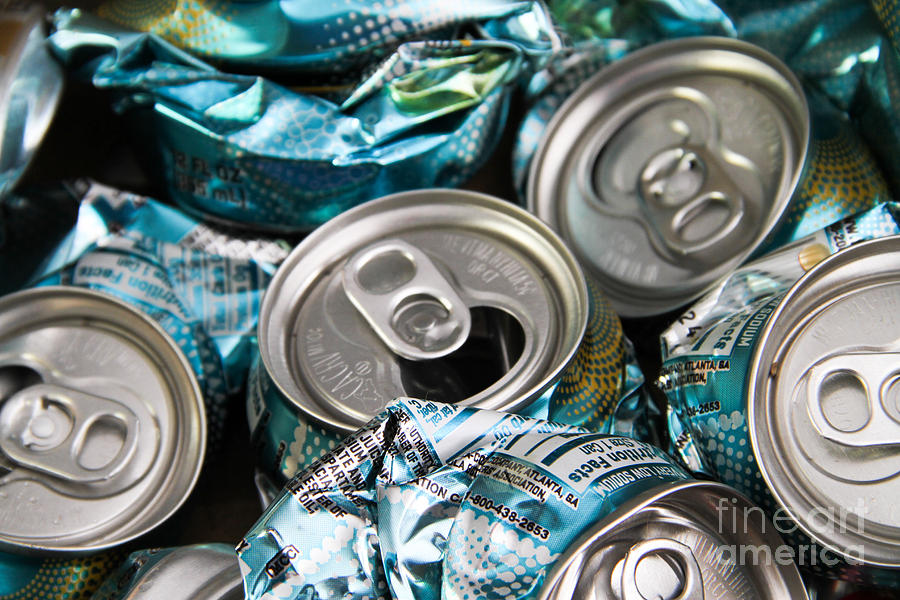 Can Photograph - Aluminum Cans For Recycling #2 by Photo Researchers, Inc.
