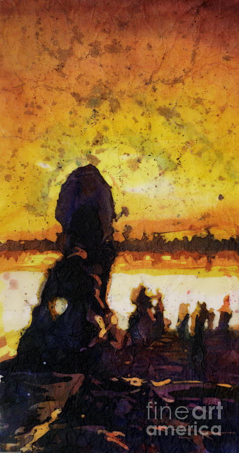 Angkor Sunrise #1 Painting by Ryan Fox