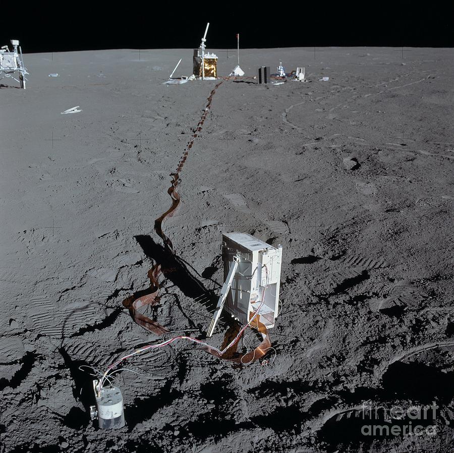 Apollo 14 Lunar Experiments #2 Photograph by Nasa