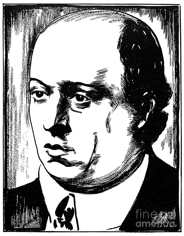 Arnold Schoenberg #4 Drawing by Granger