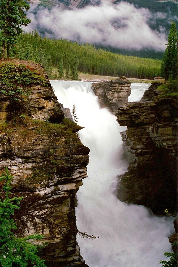 Mountain Photograph - Athabasca Falls by Shirley Sirois