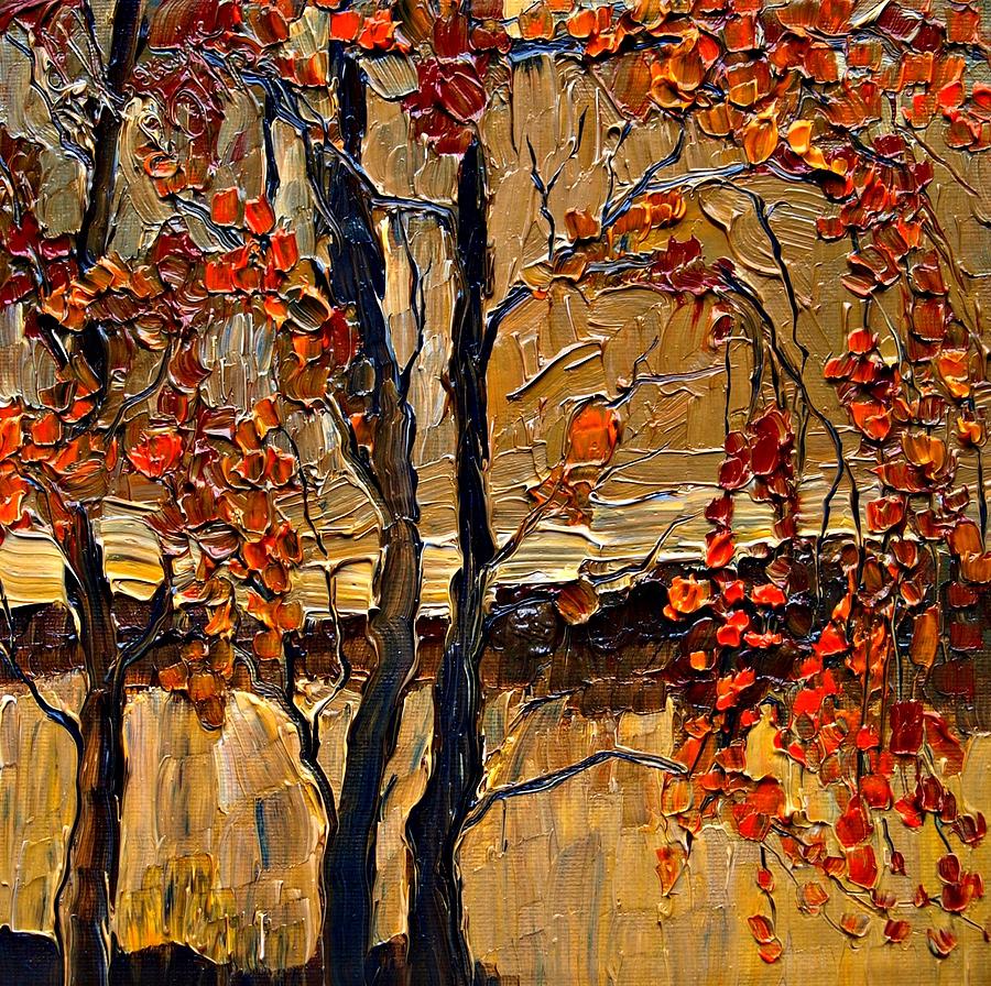 Fall Painting - Autumn... #2 by Justyna Kopania