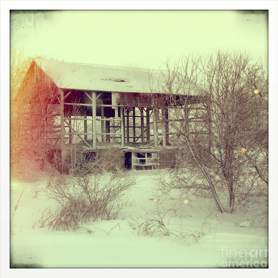 Barn in Snow #2 Photograph by Jill Battaglia