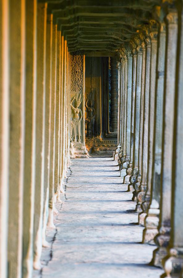 Architecture Photograph - Bas Reliefs Of Hindu Myths At Angkor #2 by Carson Ganci