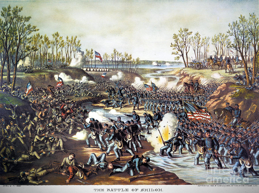 Flag Photograph - Battle Of Shiloh, 1862 #2 by Granger