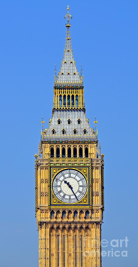 Clock Digital Art - Big Ben #2 by Pravine Chester