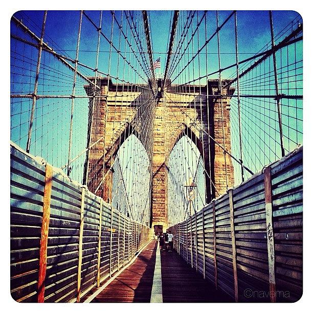 Architecture Photograph - Brooklyn Bridge #2 by Natasha Marco