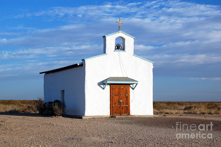 Calera Mission Chapel in West Texas #1 Photograph by Shawn OBrien