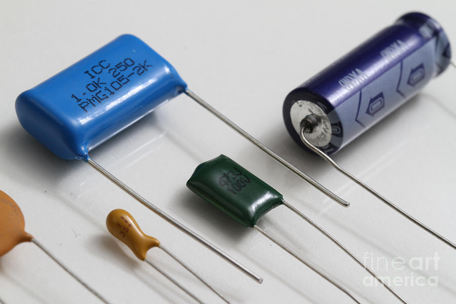 Capacitors #2 Photograph by Photo Researchers, Inc.