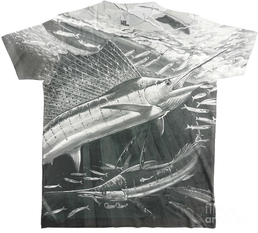 Carey Chen mens sailfish shirt Digital Art by Carey Chen - Fine Art America