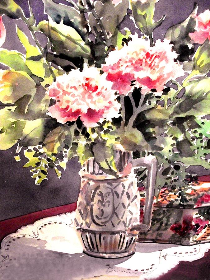 Flower Painting - Carnations #2 by Patrick Raffaelo