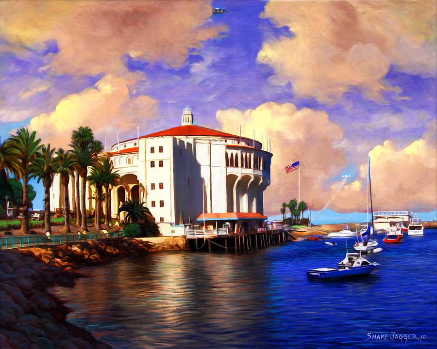 Boat Painting - Catalina USOs by Snake Jagger