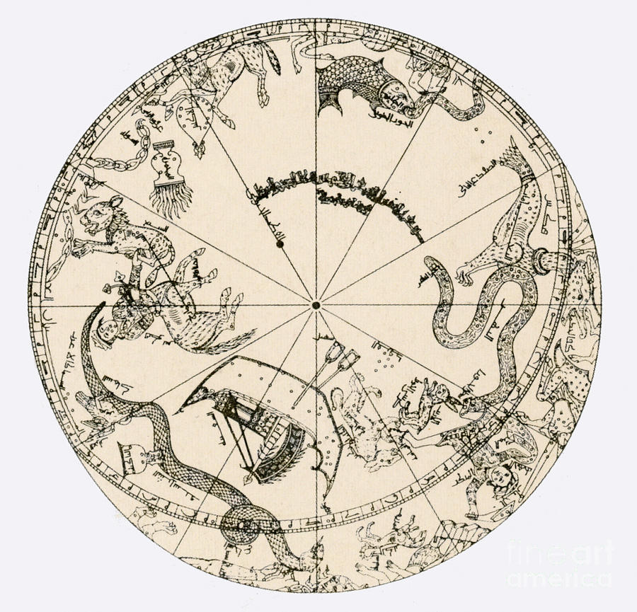 Celestial Globe Illustration #2 Photograph by Science Source