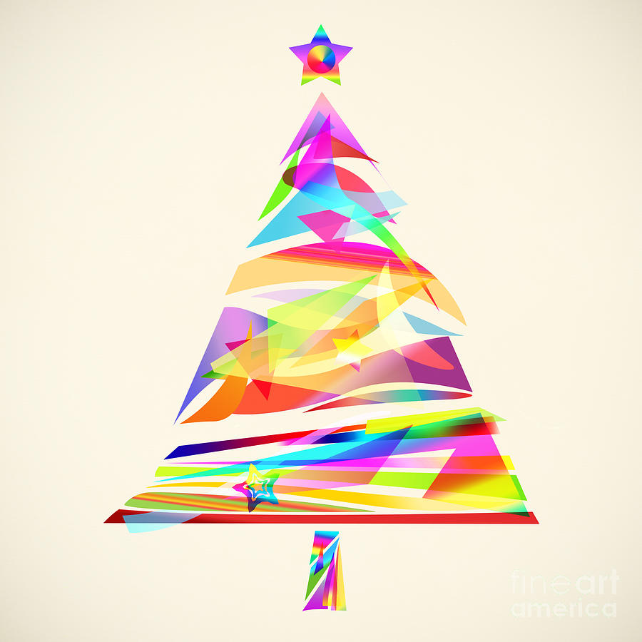 Christmas Tree Design #2 Painting by Setsiri Silapasuwanchai
