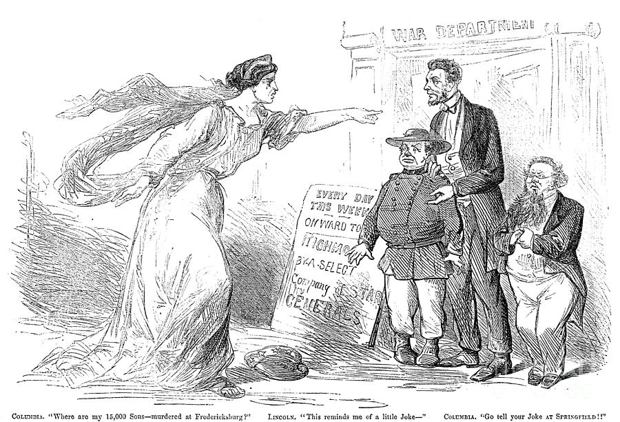 Civil War Cartoon Photograph by Granger