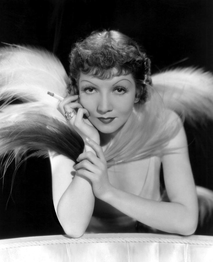 Feather Photograph - Claudette Colbert, Paramount Pictures #2 by Everett