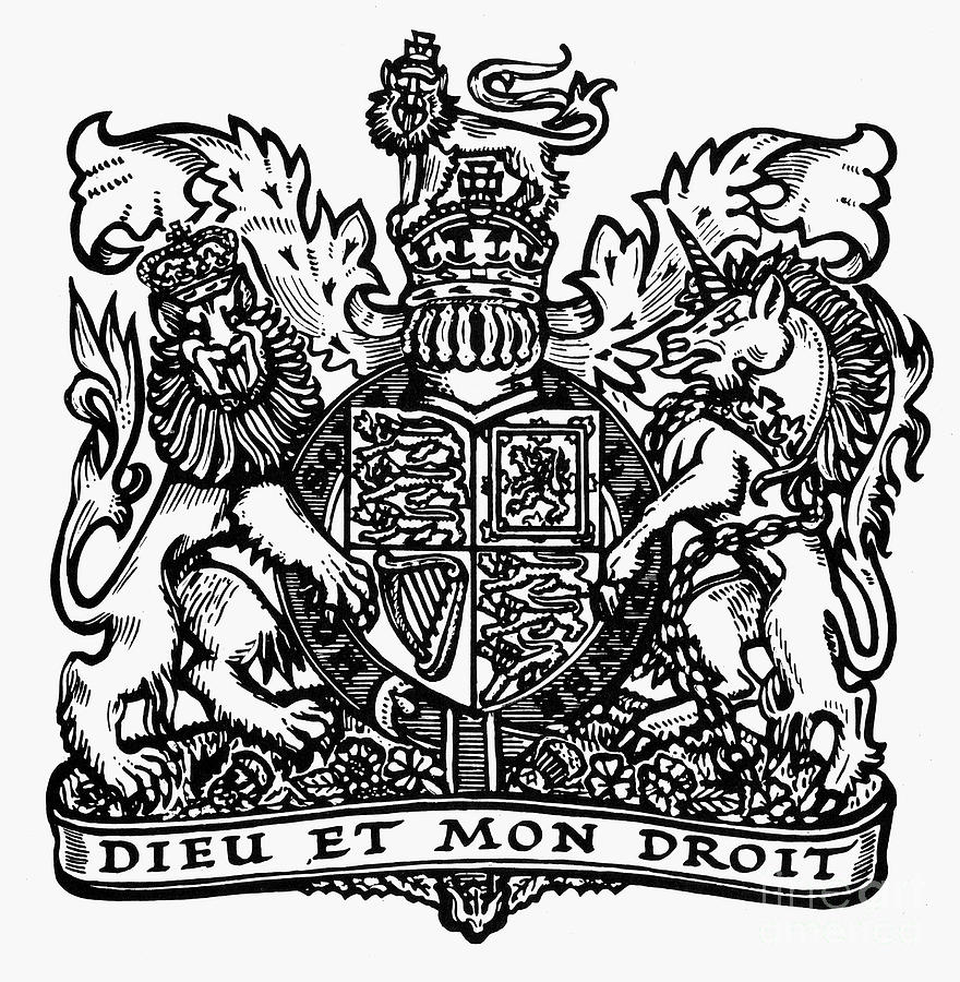 Unicorn Photograph - Coat Of Arms: Great Britain #2 by Granger