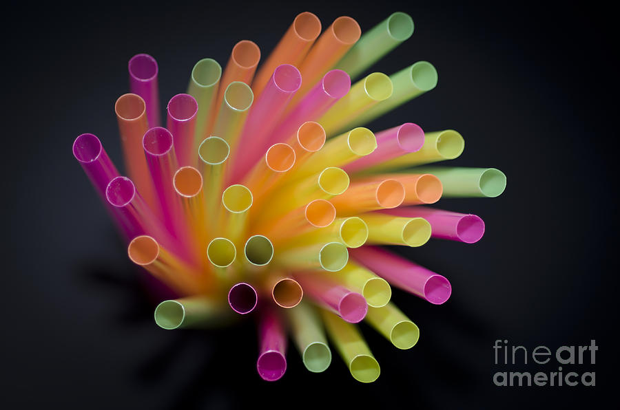 Colorful straws #2 Photograph by Mats Silvan