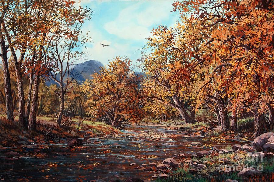 Cottonwood Creek Painting by W Scott Fenton - Fine Art America