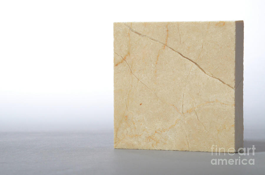 Crema Marfil Marble #2 Photograph by Photo Researchers, Inc.