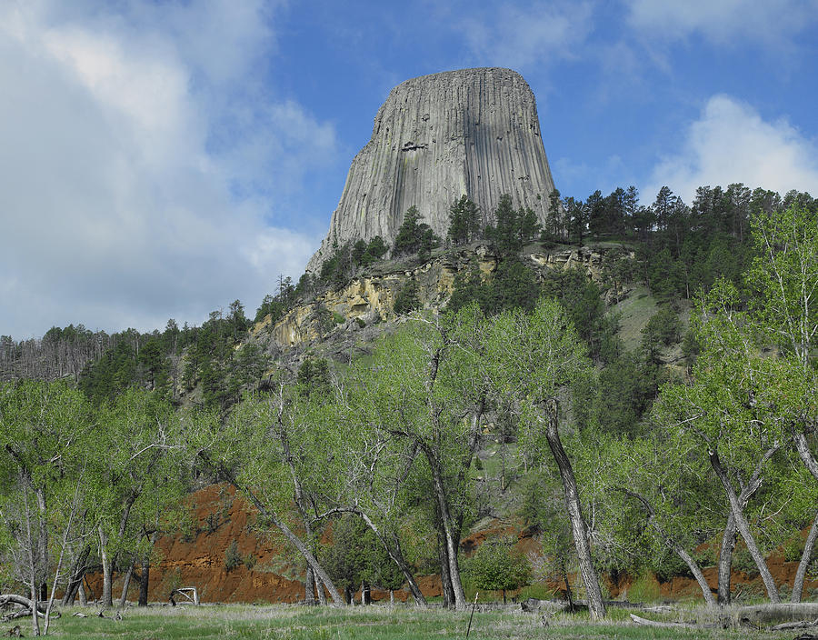Devils Tower National Monument Showing #2 Photograph by Tim Fitzharris