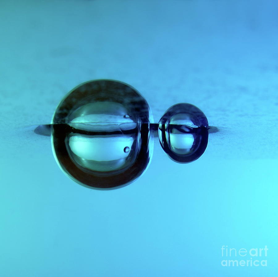 Creativity Photograph - Droplet forming bubble underwater #2 by Sami Sarkis