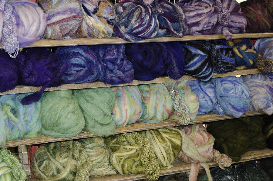 Abstract Photograph - Dyed Balls of wool #2 by LeeAnn McLaneGoetz McLaneGoetzStudioLLCcom