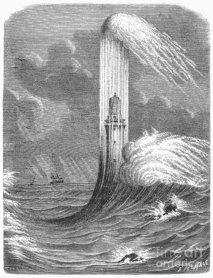 Eddystone Lighthouse, 1759 #2 Photograph by Granger