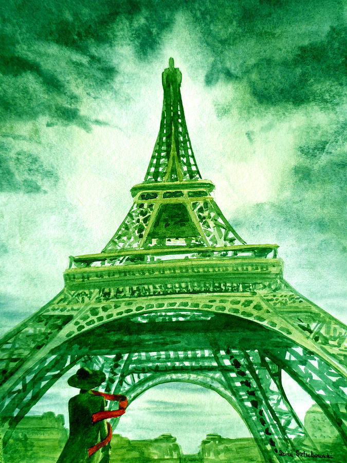 Eiffel Tower Paris #5 Painting by Irina Sztukowski