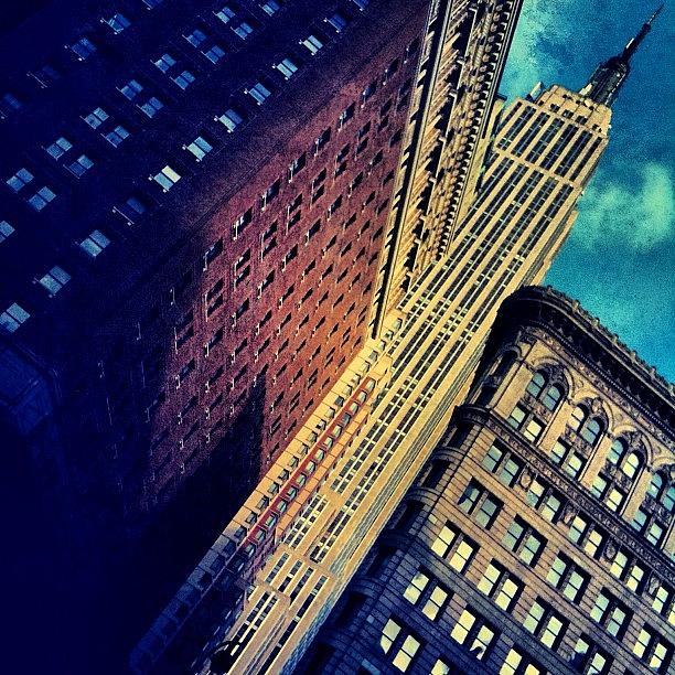 Vintage Photograph - Empire State Building - New York #2 by Joel Lopez