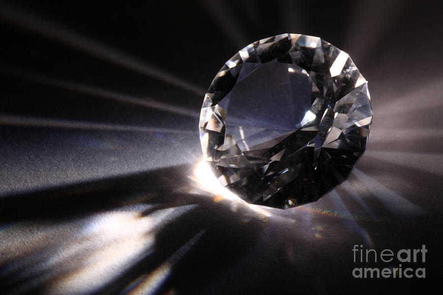 Jewelry Photograph - Faceted Quartz Gem #2 by Ted Kinsman