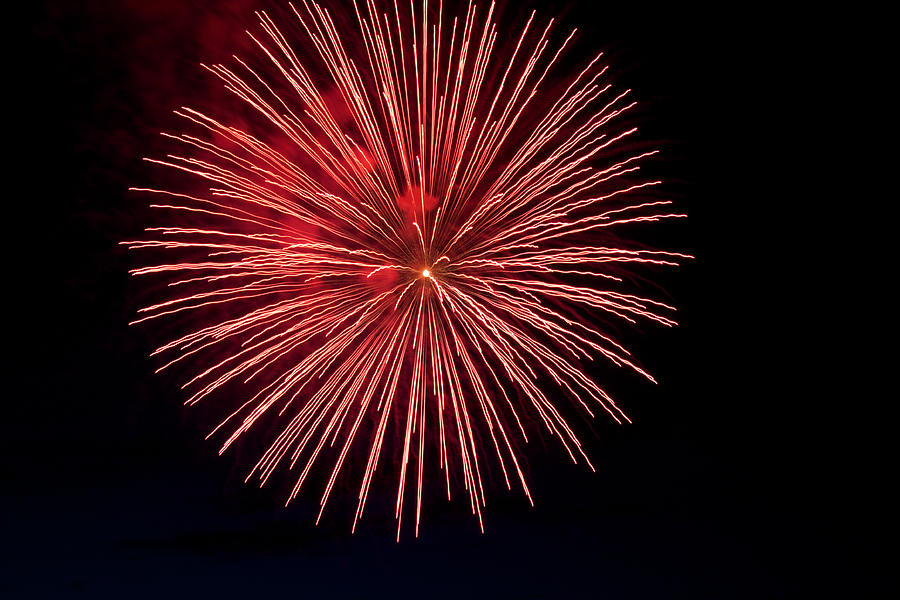 Holiday Photograph - Fireworks at Pitt Meadows day #2 by Ivan SABO