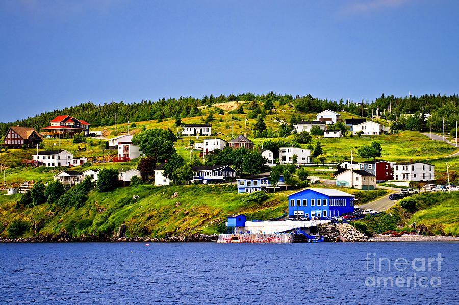 Architecture Photograph - Fishing village in Newfoundland 1 by Elena Elisseeva