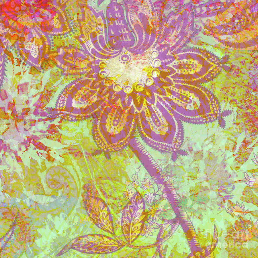 Floral and Botanical Art #2 Mixed Media by Ricki Mountain
