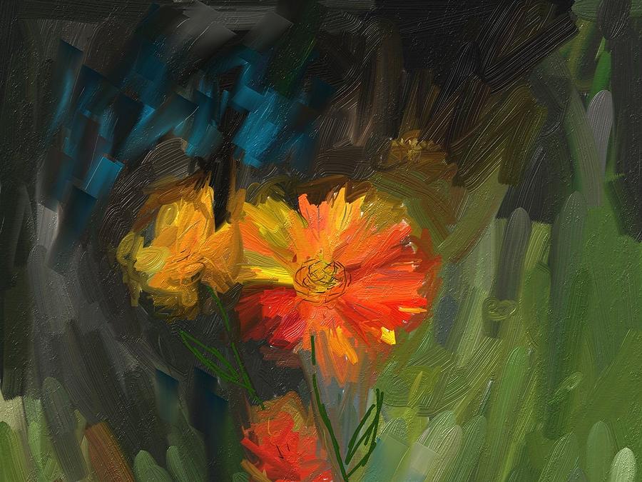 Flowers #2 Painting by Bogdan Floridana Oana