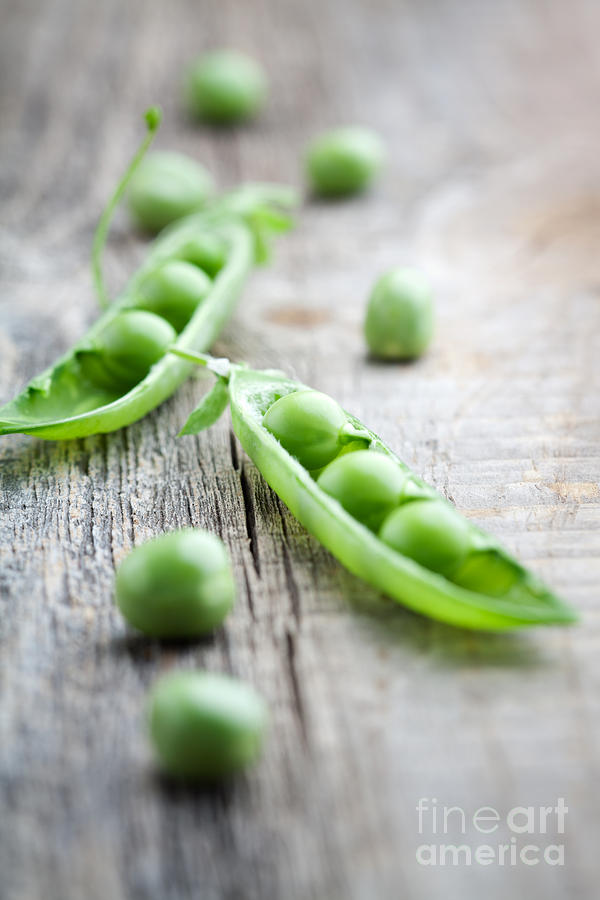 Fresh peas #2 Photograph by Kati Finell