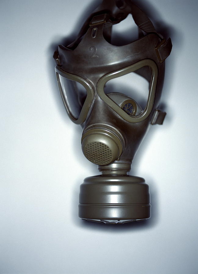Device Photograph - Gas Mask #2 by Lawrence Lawry