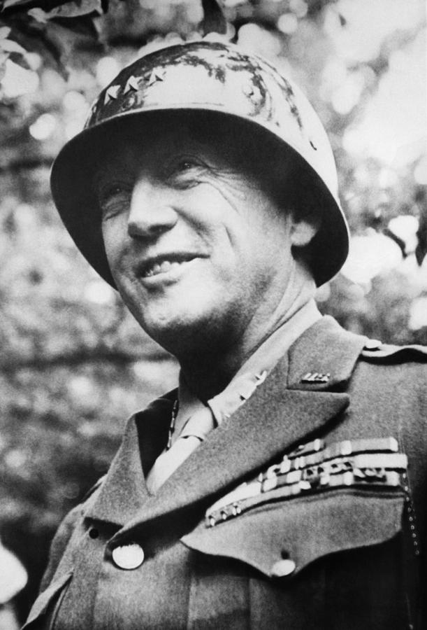 Portrait Photograph - General George S. Patton Jr. 1885-1945 #2 by Everett