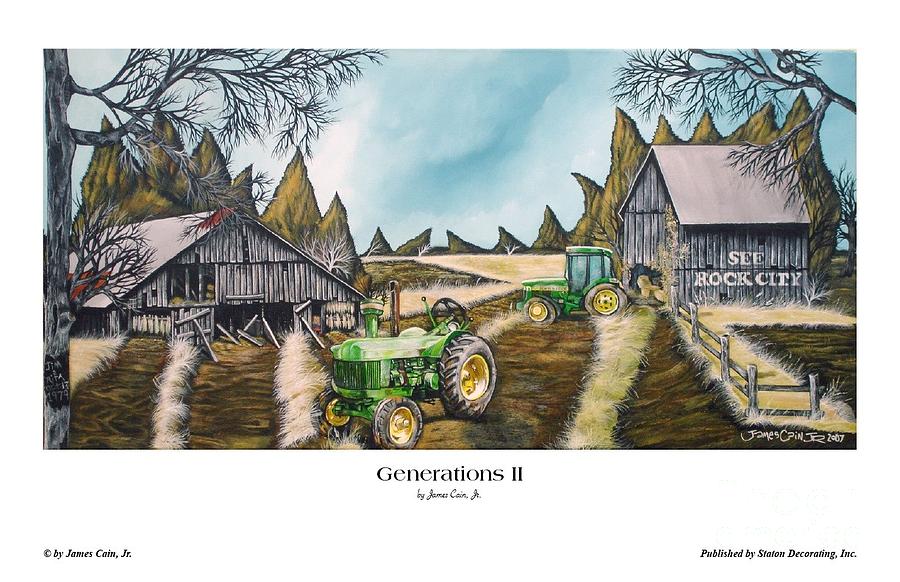 Generations II Painting by James Cain Jr