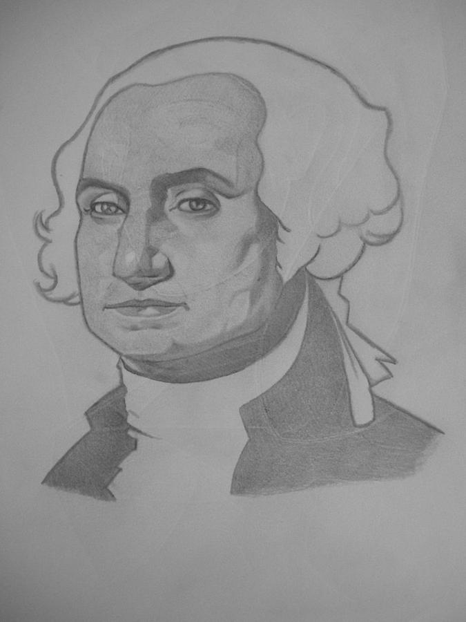 How To Draw George Washington Step by Step Drawing Guide by Dawn   DragoArt