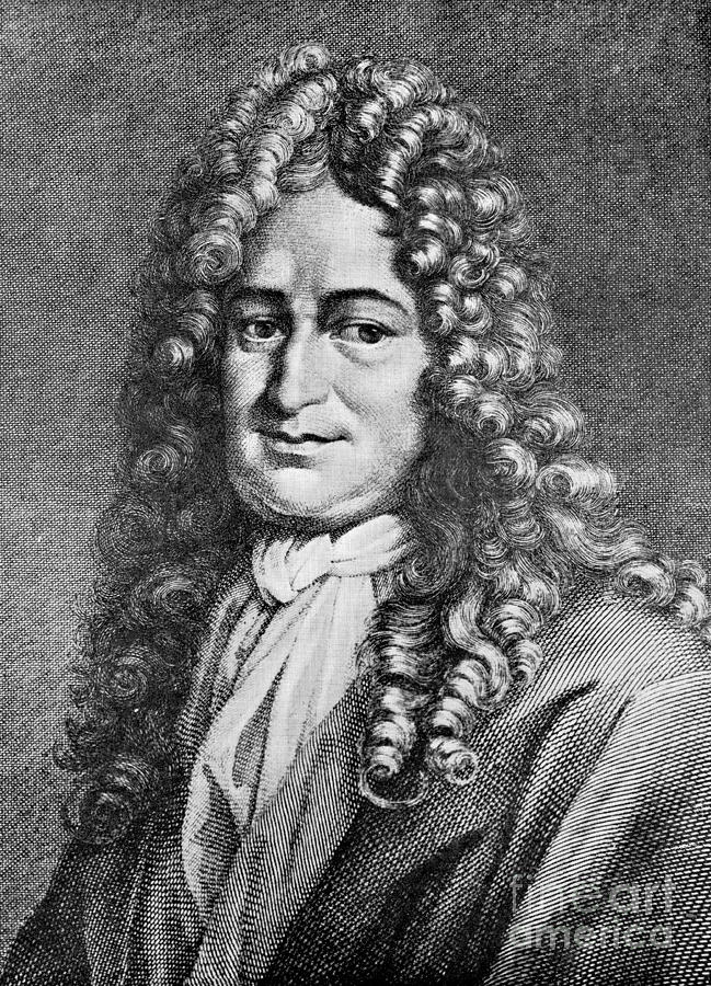 Portrait Photograph - Gottfried Wilhelm Leibniz, German #2 by Science Source