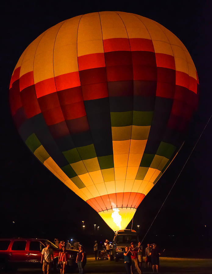 Grove City balloon glow #2 Photograph by Brian Stevens