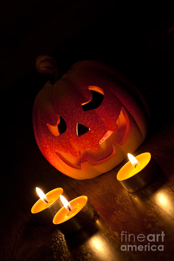 Fall Photograph - Halloween pumpkin #2 by Sabino Parente