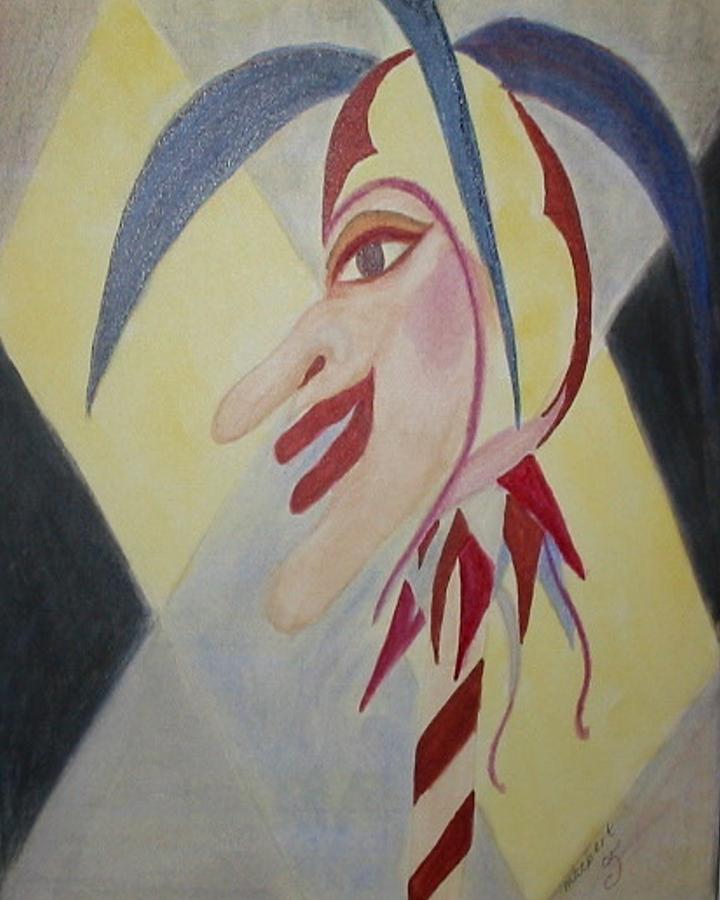 Harlequin Jester Painting by Marian Hebert - Fine Art America