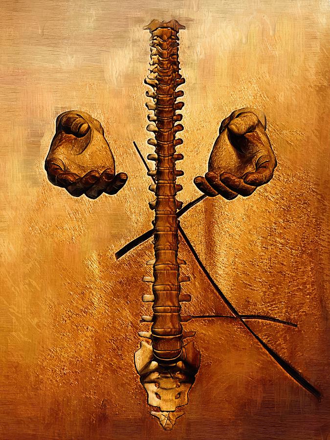 Skeleton Digital Art - Healing Hands #2 by Joseph Ventura