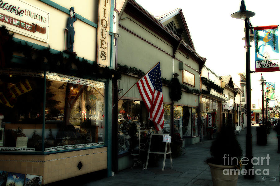 Train Photograph - Historic Niles District in California Near Fremont . Main Street . Niles Boulevard . 7D10701 #2 by Wingsdomain Art and Photography