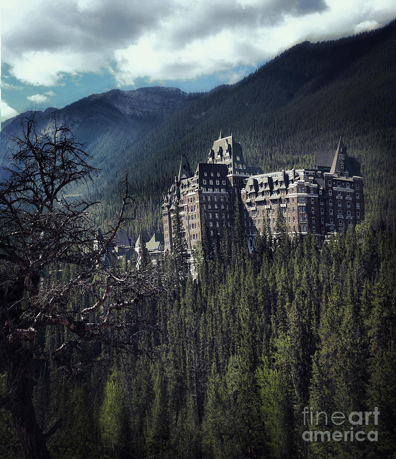 Historical Banff Springs Hotel in the Rockies #2 Photograph by Sandra Cunningham