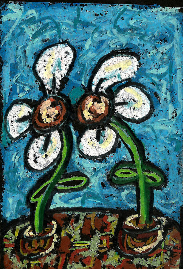 Imaginary Flower Series 2011 #2 Painting by Gustavo Ramirez