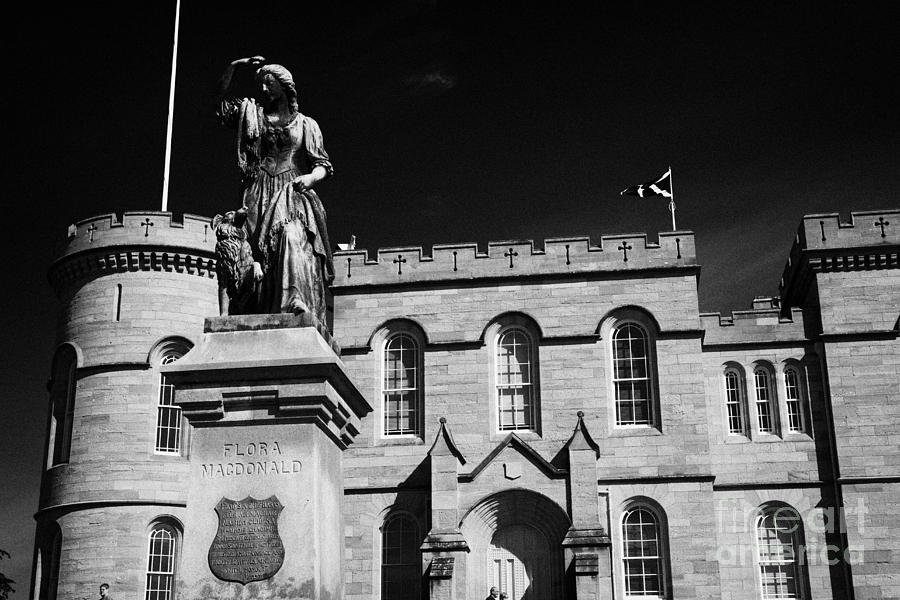 Castle Photograph - Inverness Castle And Flora Macdonald Statue Highland Scotland Uk #2 by Joe Fox